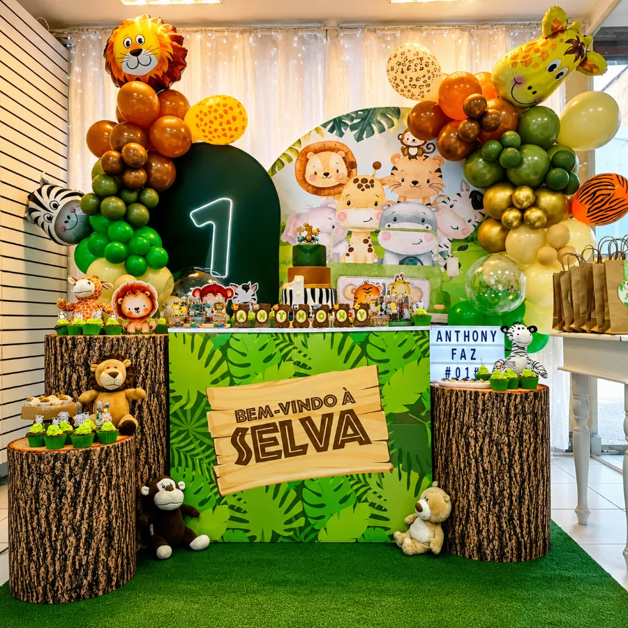 Decoração com tema Selva